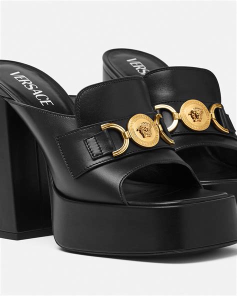 versace medusa head beach slides|Versace platform medusa.